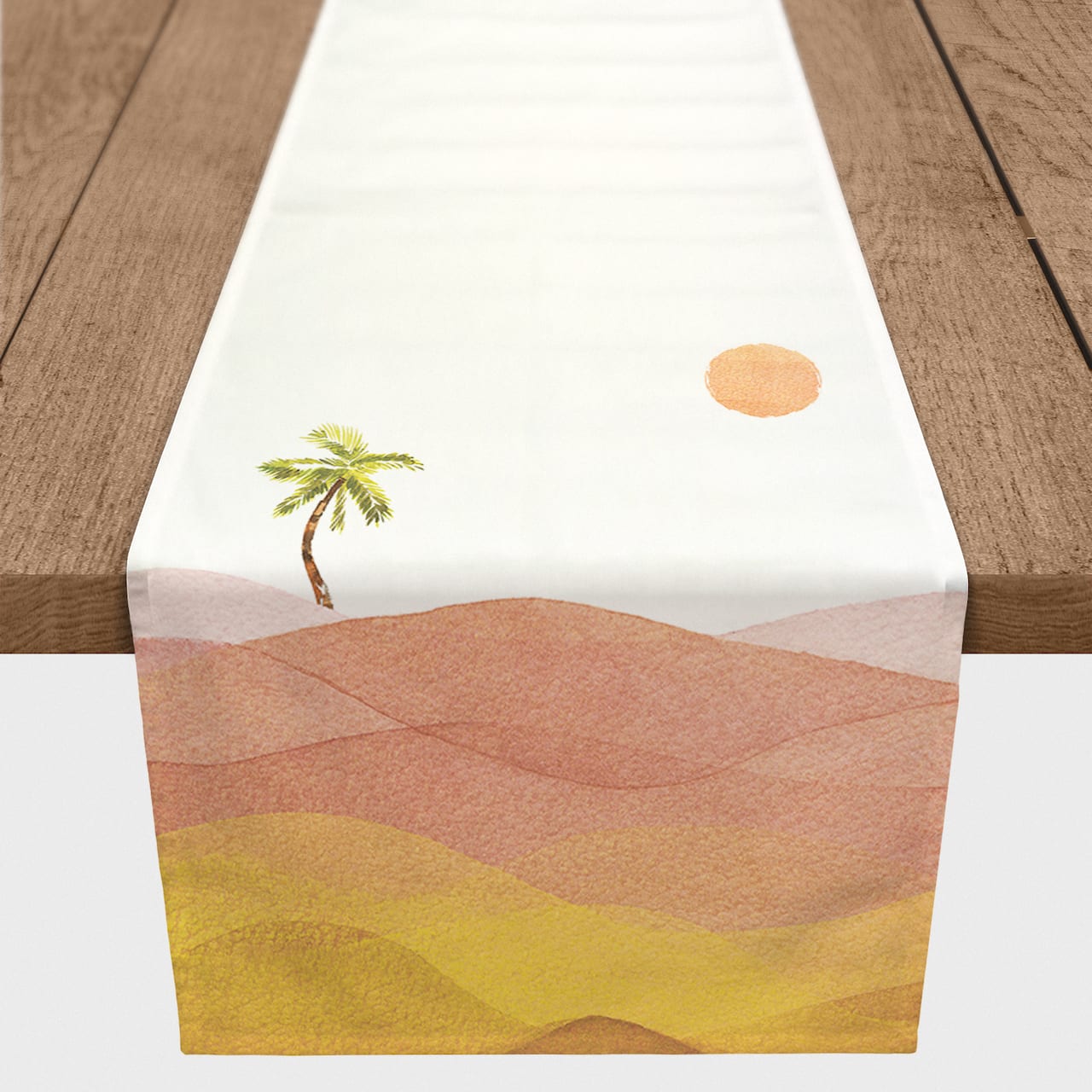 Watercolor Desert 16" x 90" Cotton Twill Runner